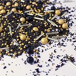Sprinkle Pop Black Gold Sprinkle Mix| Black and