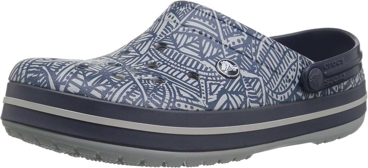 crocs light grey navy