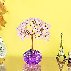 YATSKIA Rose Quartz Chakra Tree, Feng Shui