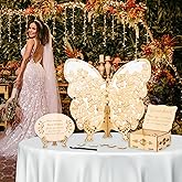 86pcs Wedding Guest Book Alternative Wooden Guest Sign in Butterfly Frame Baby Shower Party Decorations Butterfly Guestbook Sign Decors for Bridal Shower Welcome Baby Gender Reveal Pregnancy Keepsake