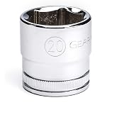 GEARWRENCH 3/8" Drive 6 Pt. Standard Socket, 20mm - 80330