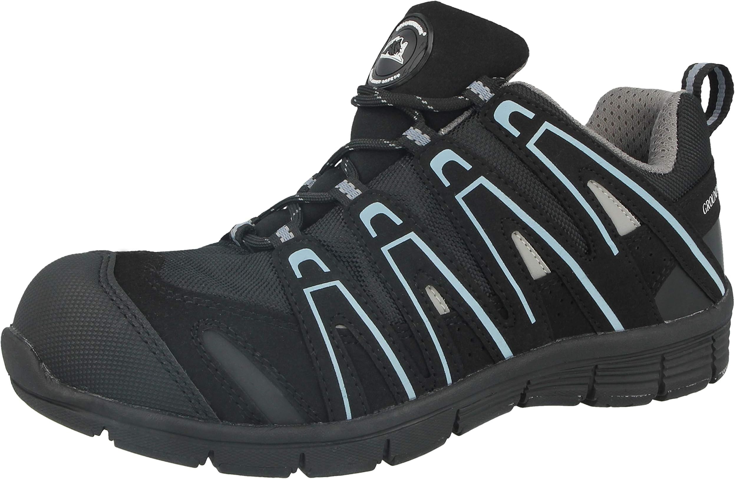 Ground-work Mens Ladies Unisex Lace up Steel Toe Cap Lightweight Safety Work Wear Trainers Shoes Size UK 3-13