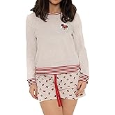 Wingwalker Womens Disney Minnie Mouse Pajamas Ladies Waffle PJs