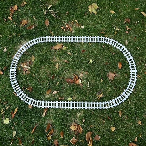 VERY100 8X Gerade Schienen Kurve Kurvenschienen + 16 Gebogene Kurvenschienen Gleise Flexible Schienen (Gebogene Gleise)