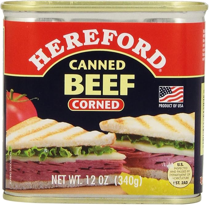 Hereford Canned Corned Beef, 12 oz Amazon.ca Grocery