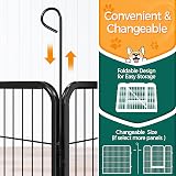Yaheetech 32 Panel Dog Playpen 80cm Height Heavy Duty Pet Fence Garden Yard view 6