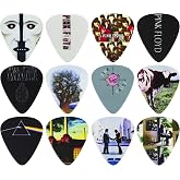Perri's Leathers Ltd - Guitar Picks - Celluloid - Pink Floyd - Dark Side of the Moon - Official Licensed Product - Medium 0.71mm - 12 Pack - For Acoustic/Bass/Electric - Made in Canada (LP12-PF1)