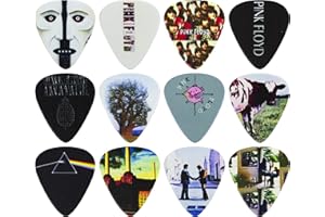 P PERRI'S LEATHERS LTD. Perri's Leathers Ltd - Guitar Picks - Celluloid - Pink Floyd - Dark Side of the Moon - Official Licensed Product - Medium 0.71mm - 12 Pack - For Acoustic/Bass/Electric - Made in Canada (LP12-PF1)