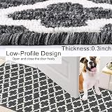 SHACOS Extra Long Hallway Runner Rug 60x300 cm Non Slip Washable Black view 3