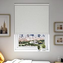 Boolegon Blackout Roller Shades for Windows,Linen