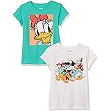 Amazon Essentials Girl's Disney Star Wars Marvel Princess Short-Sleeve T-Shirts