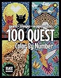 100 QUEST Color By Number: Squares + Triangles