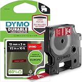 DYMO D1 Durable Labels Red Tape 12 mm x 3 m for LabelManager