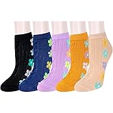 Benefeet Sox Ankle Socks for Women Girls Fun Novelty Animal Floral Pattern Low Cut Liner Socks Cute Cotton Casual Socks