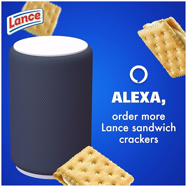 LANCE SANDWICH CRACKERS, CAPTAIN’S WAFERS WHITE CHEDDAR, 10 INDIVIDUAL PACKS, 6 SANDWICHES EACH
