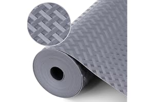 Origuuds Shelf Liners, Non-Adhesive Drawer Liner, Waterproof & Oil-Proof Kitchen Cabinet Cupboard Liner Plastic EVA Material 