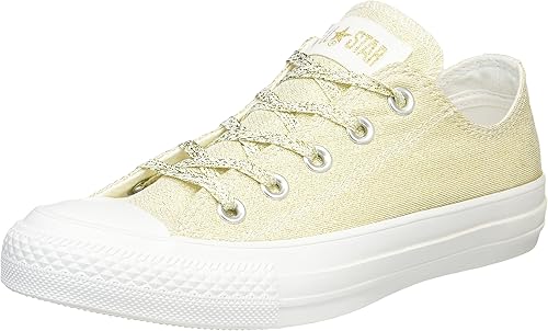 Amazon コンバース スニーカー オールスター シャイニーキャンバス Ox レディース ゴールド 24 5 Cm W スニーカー