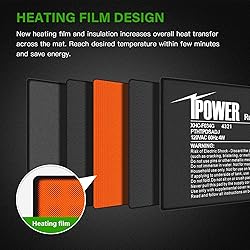 iPower 4X7 Inch 4 Watts Reptile Heating Mat with