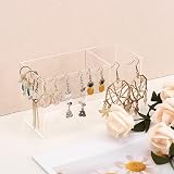 Uquelic Acrylic Pen Holder 2 Compartments Clear Desk Tidy Organizer view 8
