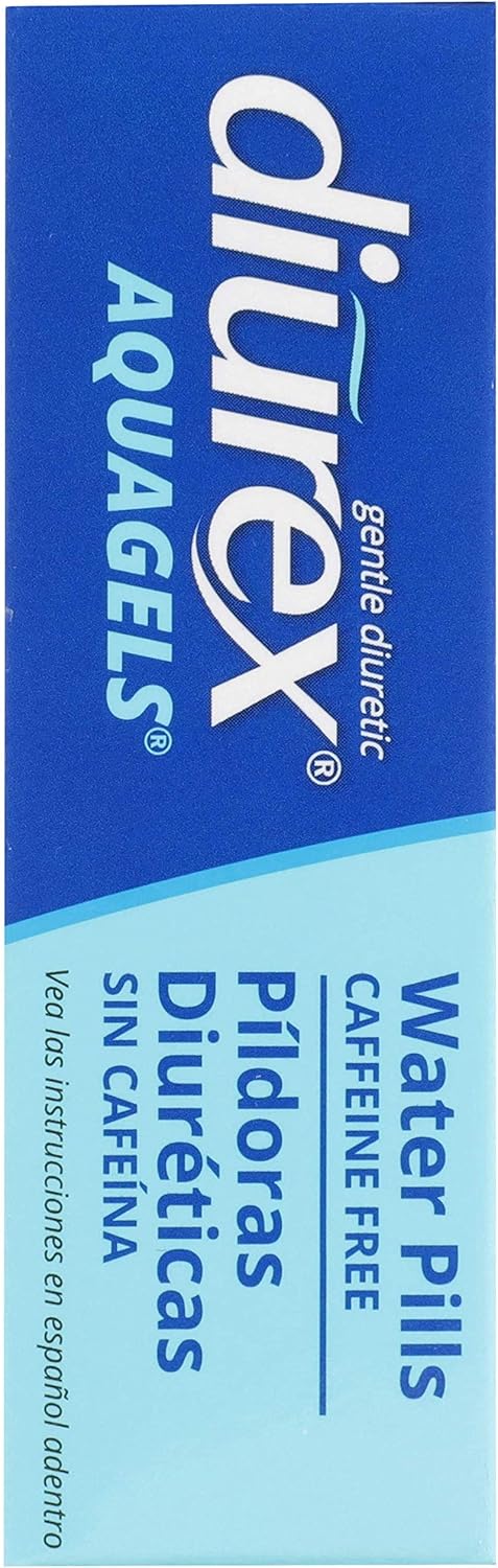 Diurex Aquagels - Caffeine Free Diuretic - Immediate Release - Relieve Water Bloat - 20 Count: Health & Personal Care