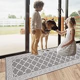 SHACOS Hallway Runner Rug 50x150 cm Non Slip Grey Kitchen Entryway view 6