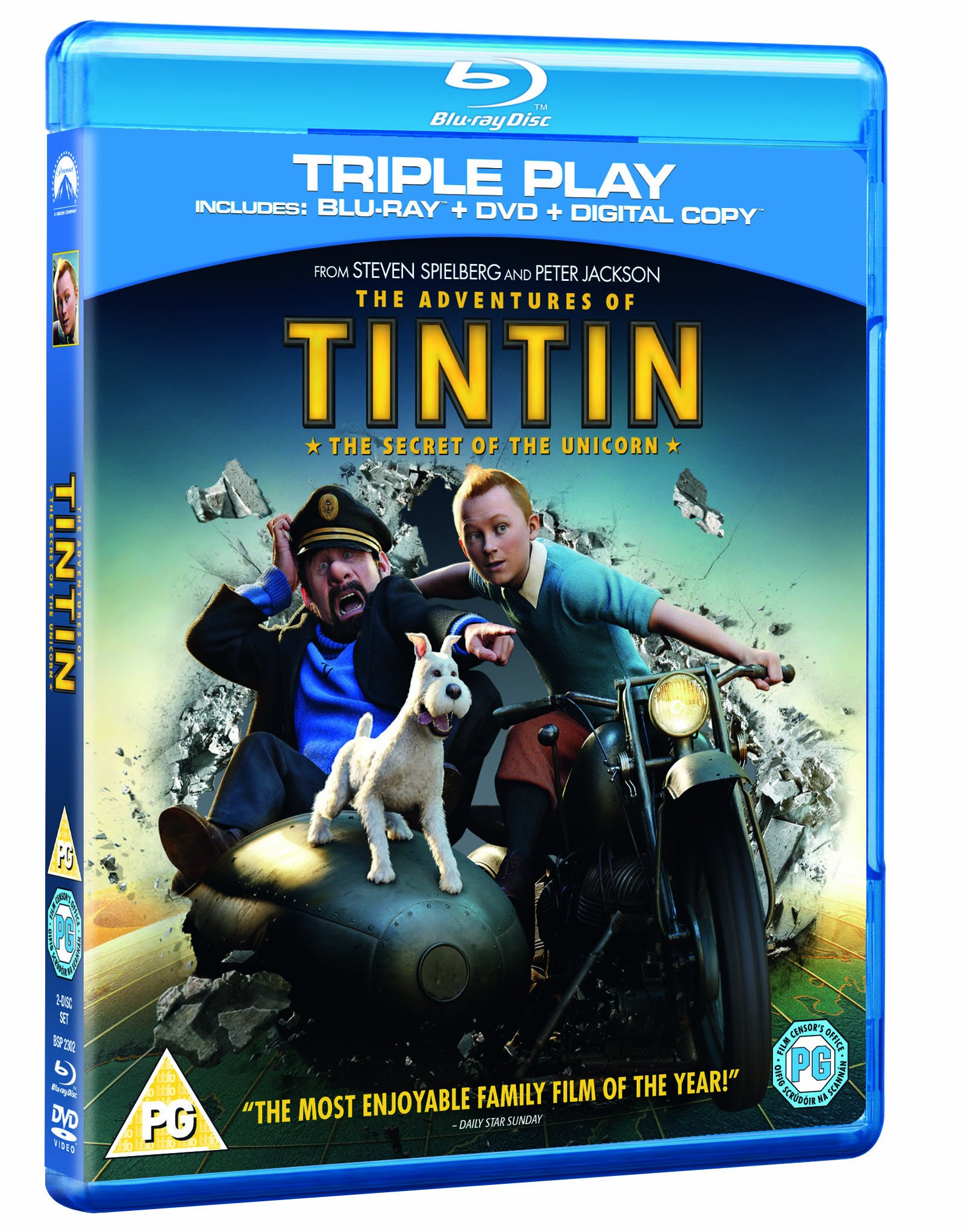 The Adventures of Tintin: The Secret Of The Unicorn - Triple Play (Blu-ray + DVD + Digital Copy) [2012]