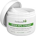 PurSources Urea 40% Foot Cream 4 oz - Best Corn & Callus Remover - Moisturizes & Rehydrates Thick, Cracked, Rough, Dead & Dry Skin - Toenail and Fungus + Free Pumice Stone - 100% Money Back Guarantee