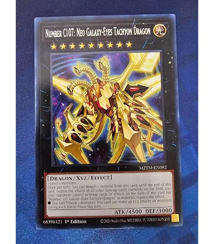 Amazon.com: Number 107: Galaxy-Eyes Tachyon Dragon - MZTM-EN091