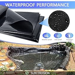 ToLanbbt Pond Liner 20 x 25.2 Ft HDPE Pond