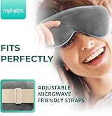 myhalos Heated Eye Mask for Dry Eyes Microwave Safe Adjustable Strap view 5