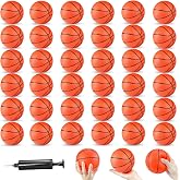12 Pack Mini Basketball Ball, 4 Inch Small Basketball Set for Toddlers Kids | Inflatable Ball w/Hand Pump for Mini Hoop - Over The Door Basketball Arcade Games, Indoor Outdoor Pool Play &amp; Party Favors