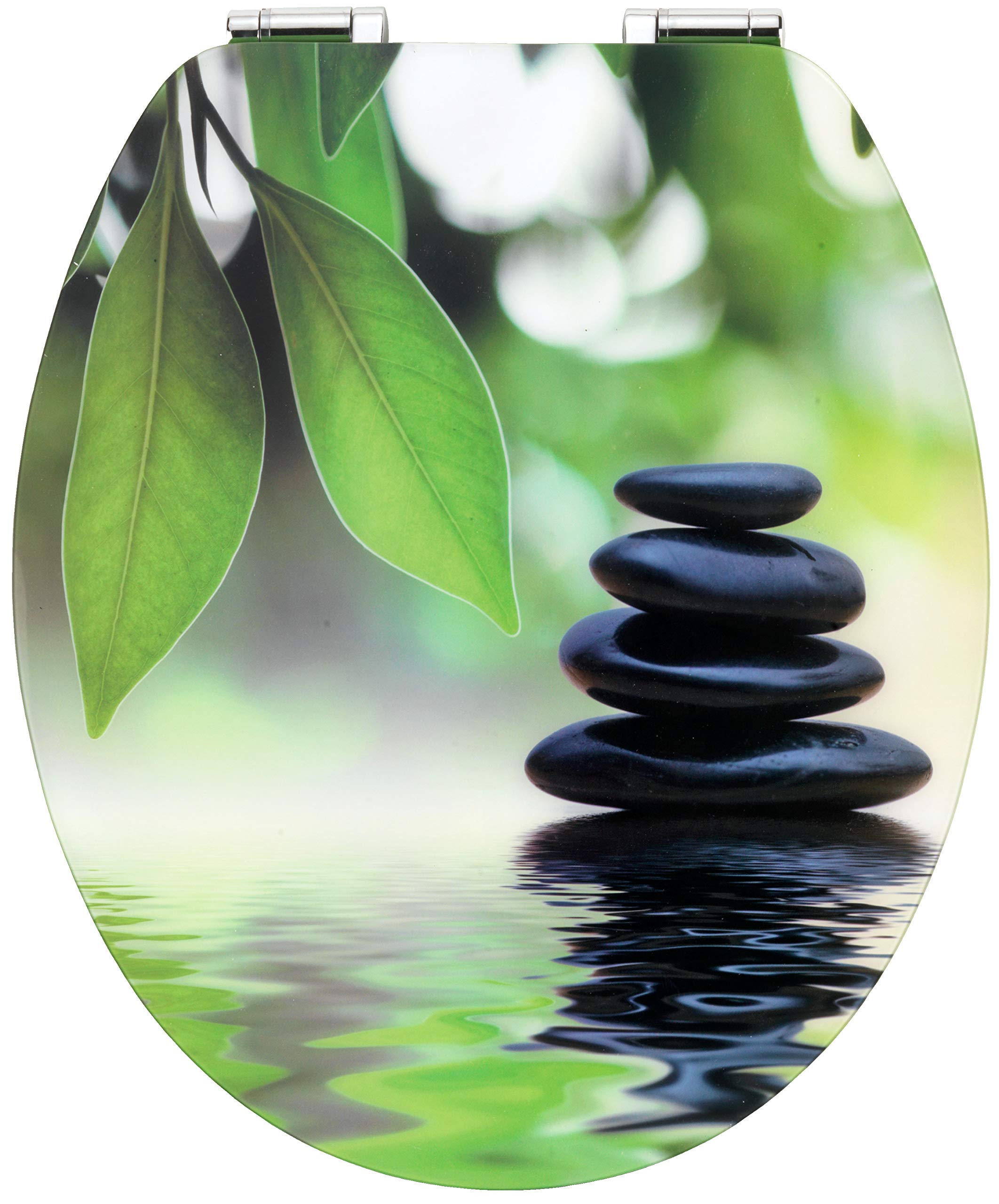 CORNAT KSDSC321 WC-seat acryl Black Stone, softclose, Multicoloured