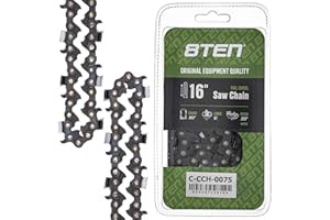 8TEN Full Chisel Chainsaw Chain 16 Inch .063 .325 67DL for Stihl 024 028 MS 261 290 361 390 3639 005 0067 (1 Pack)