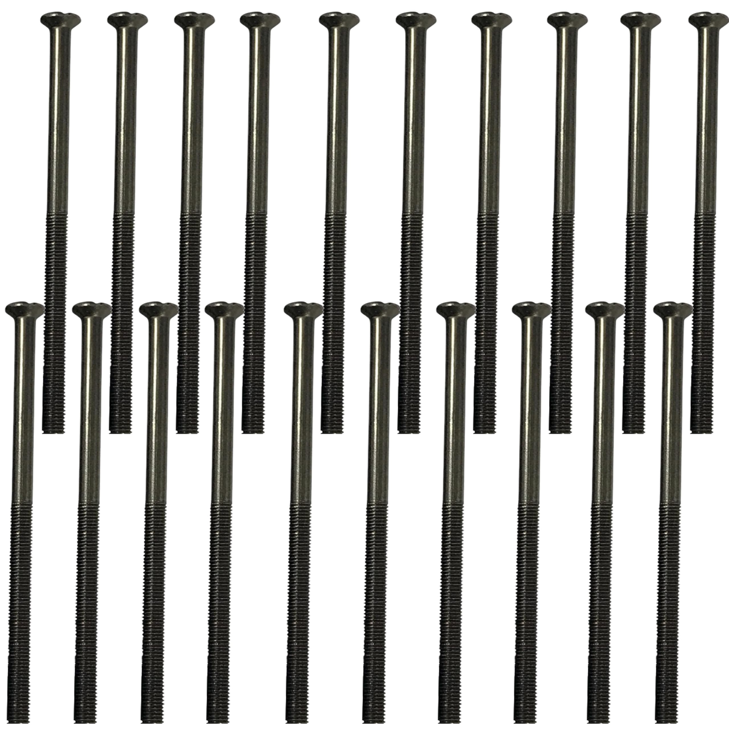 Black Nickel Long Electrical Socket Switch Screws (20, 75mm)