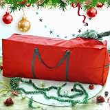 Vinsani 7ft/9ft Christmas Tree Storage Bag Waterproof Dustproof 124x30x50cm Red view 2