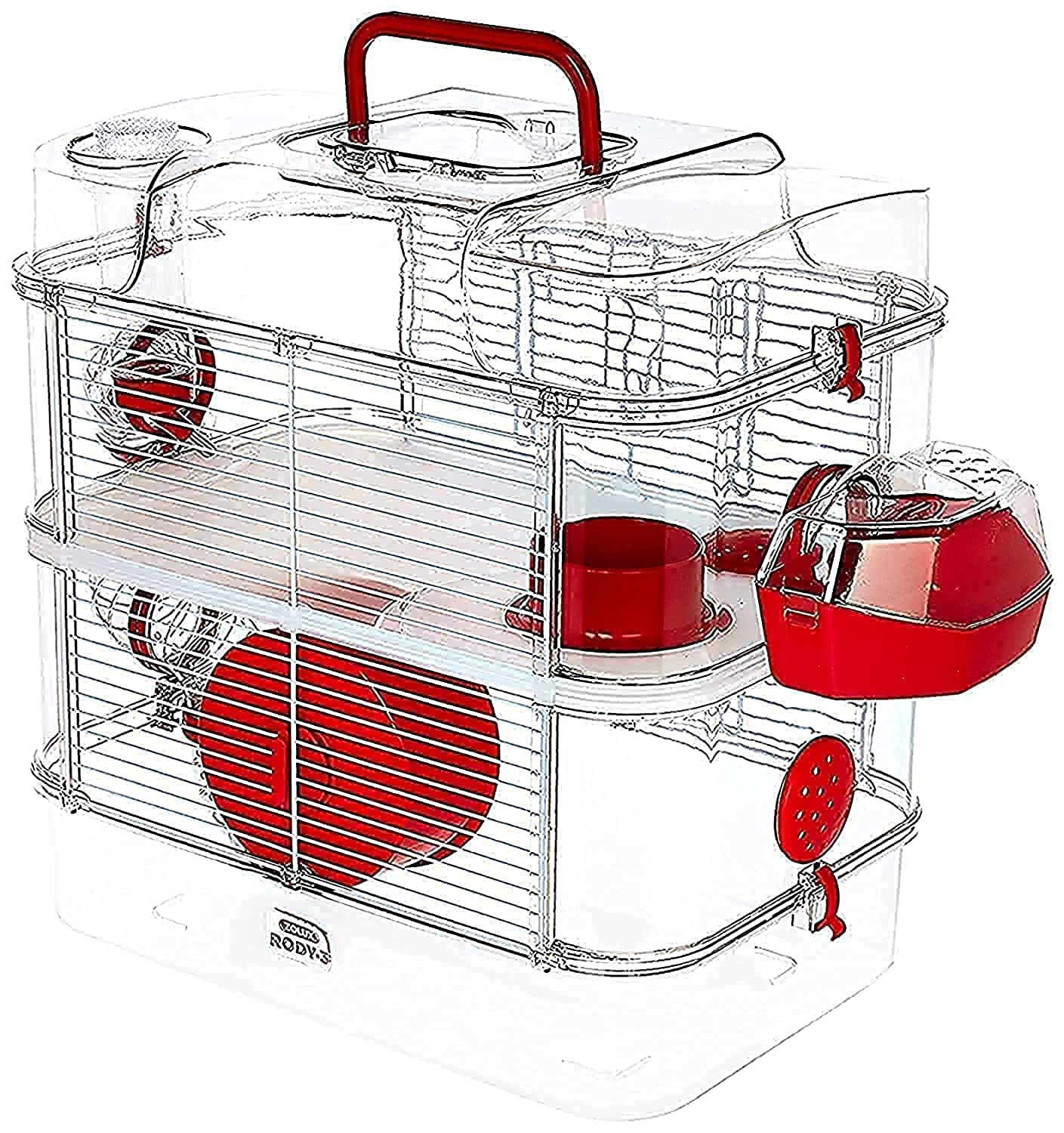 Zolux Cage for Hamster, Mice, Gerbil "RODY 3" Duo 1 Unit (Pack of 1)