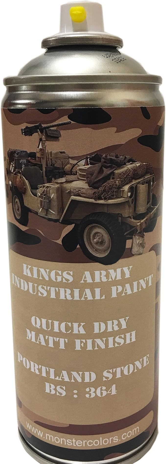 Kings Army Portland Stone Bs 364 Industrial Military Matt Spray Paint 400ml Military Vehicle