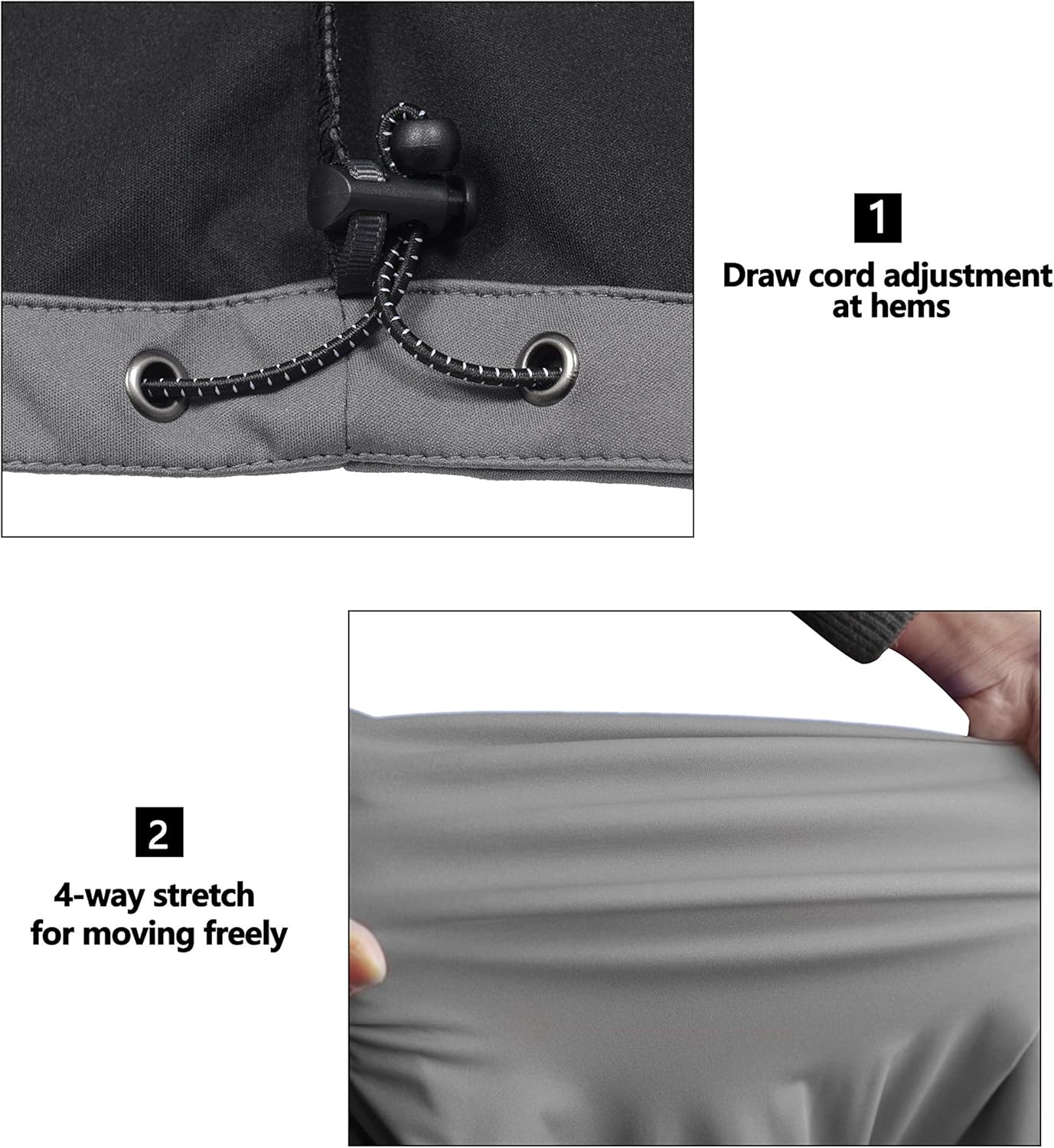 Little Donkey Andy Men's Lightweight Softshell Vest, Windproof Sleeveless Jacket for Travel Hiking Running Golf: Clothing