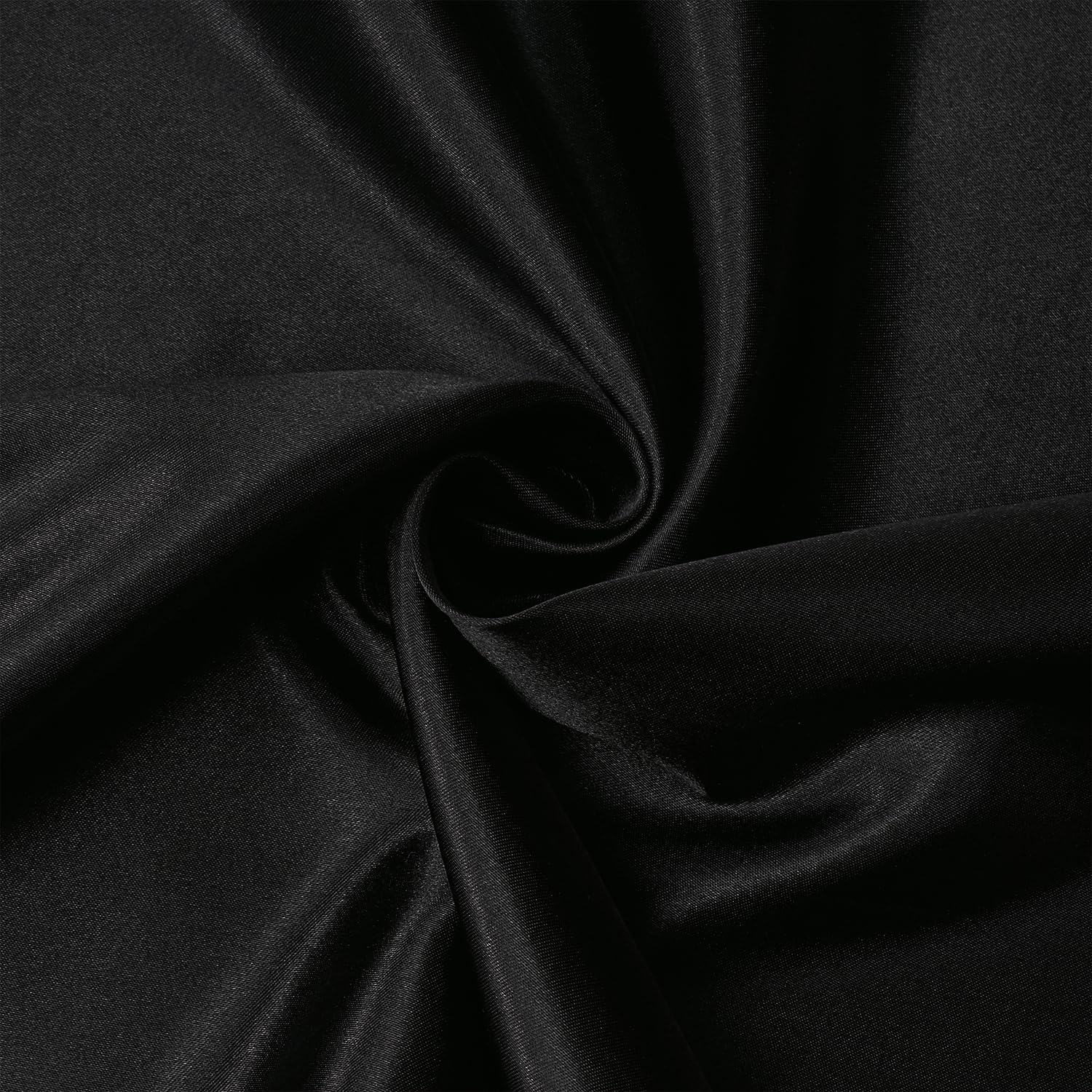 phyrec Satin Silk Pillowcase for Skin and Hair, 2 Pack - Envelope Closure - Bedding Queen Pillow Cases(20" x 30"), Soft Breathable Smooth Cooling Silk Pillow Covers for Sleeping, Black - Image 2