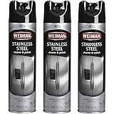 Weiman Stainless Steel Cleaner & Polish Aerosol, 12 Oz (Pack of 3)
