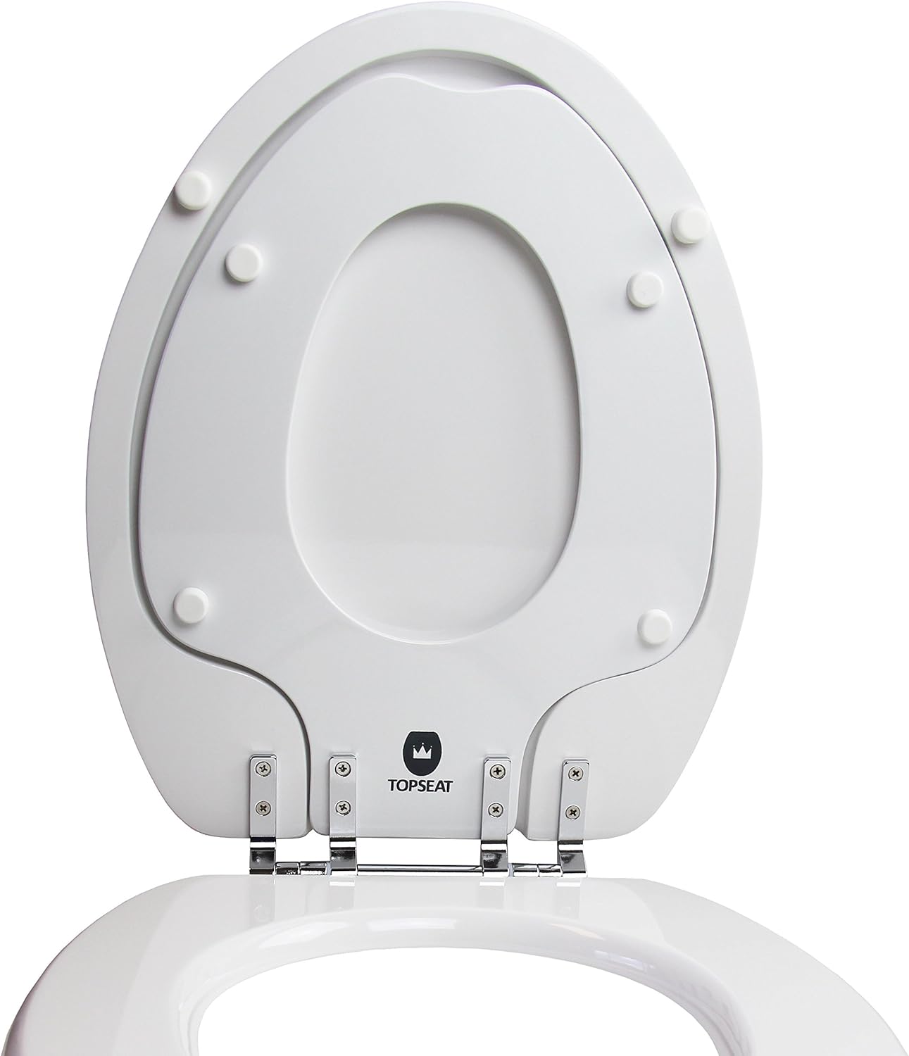 TOPSEAT 6TSTR9999CP 000 TinyHiney Elongated Toilet Seat with Metal