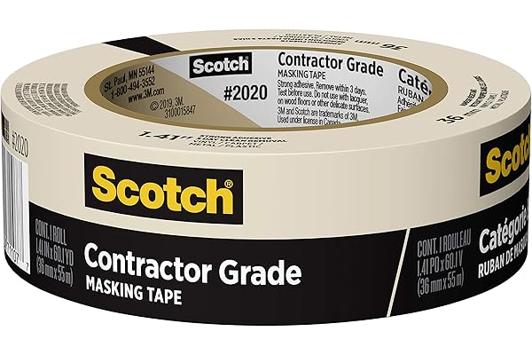 Scotch Painter’s Tape Masking Tape, Contractor Grade 36 mm (1 Roll) - 2020