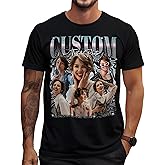 Custom Your Own Bootleg Rap Shirts Custom Picture Shirt Customized Vintage Graphic Tshirt Photo Gifts for Men Women