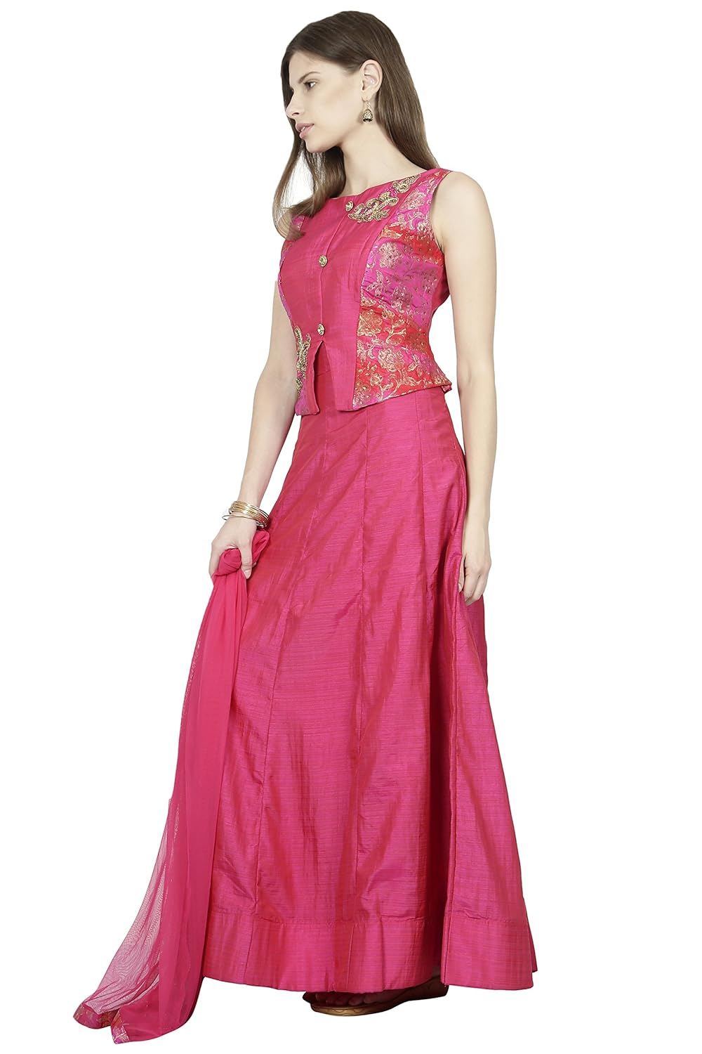 manmandir womens tafeta silk ghagra choli set readymade (salwar suits for women)