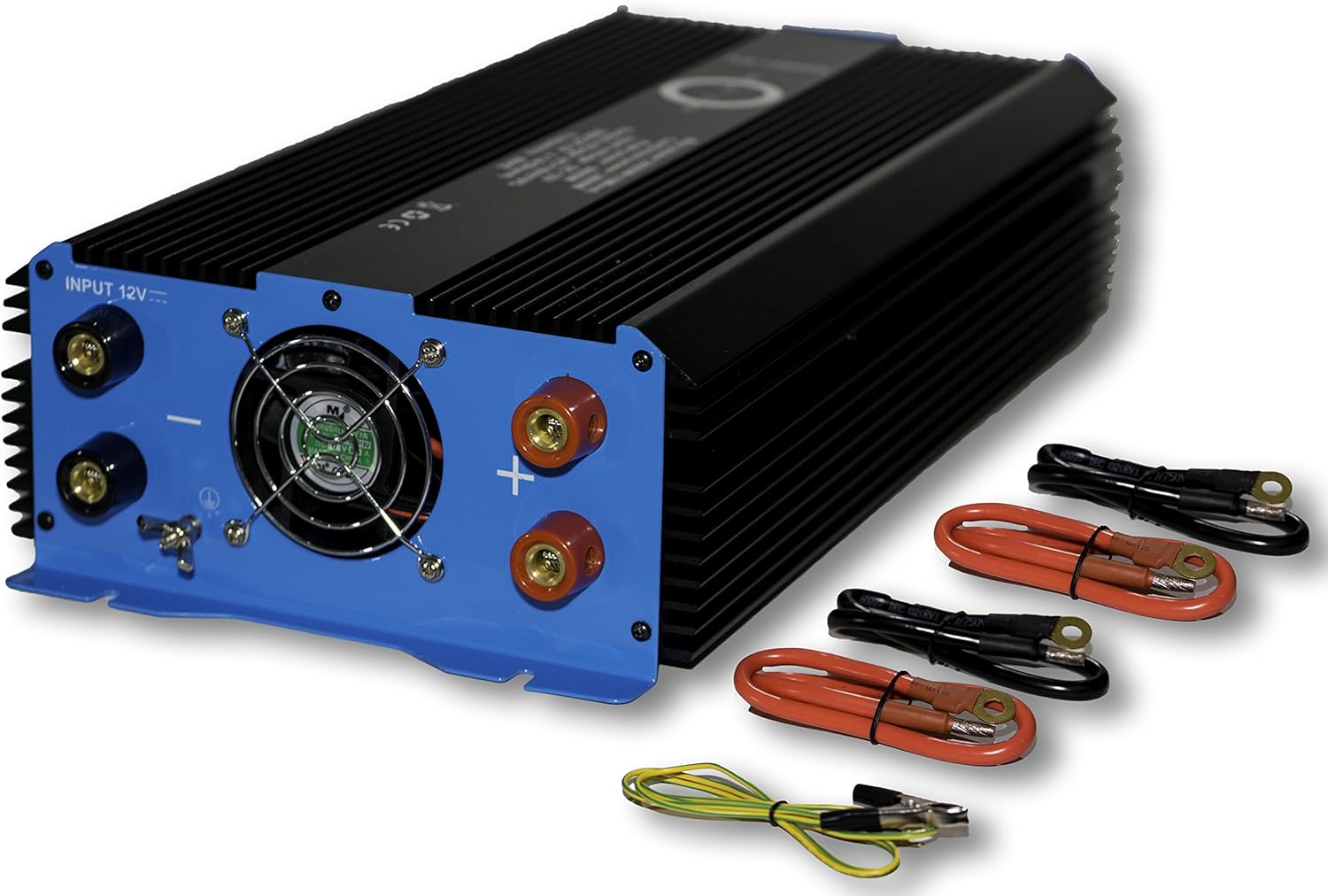 Halo Automotive 1500 Watt Power Inverter 12V DC to 110V AC 3 Outlets and 2 USB Ports: Garden & Outdoor
