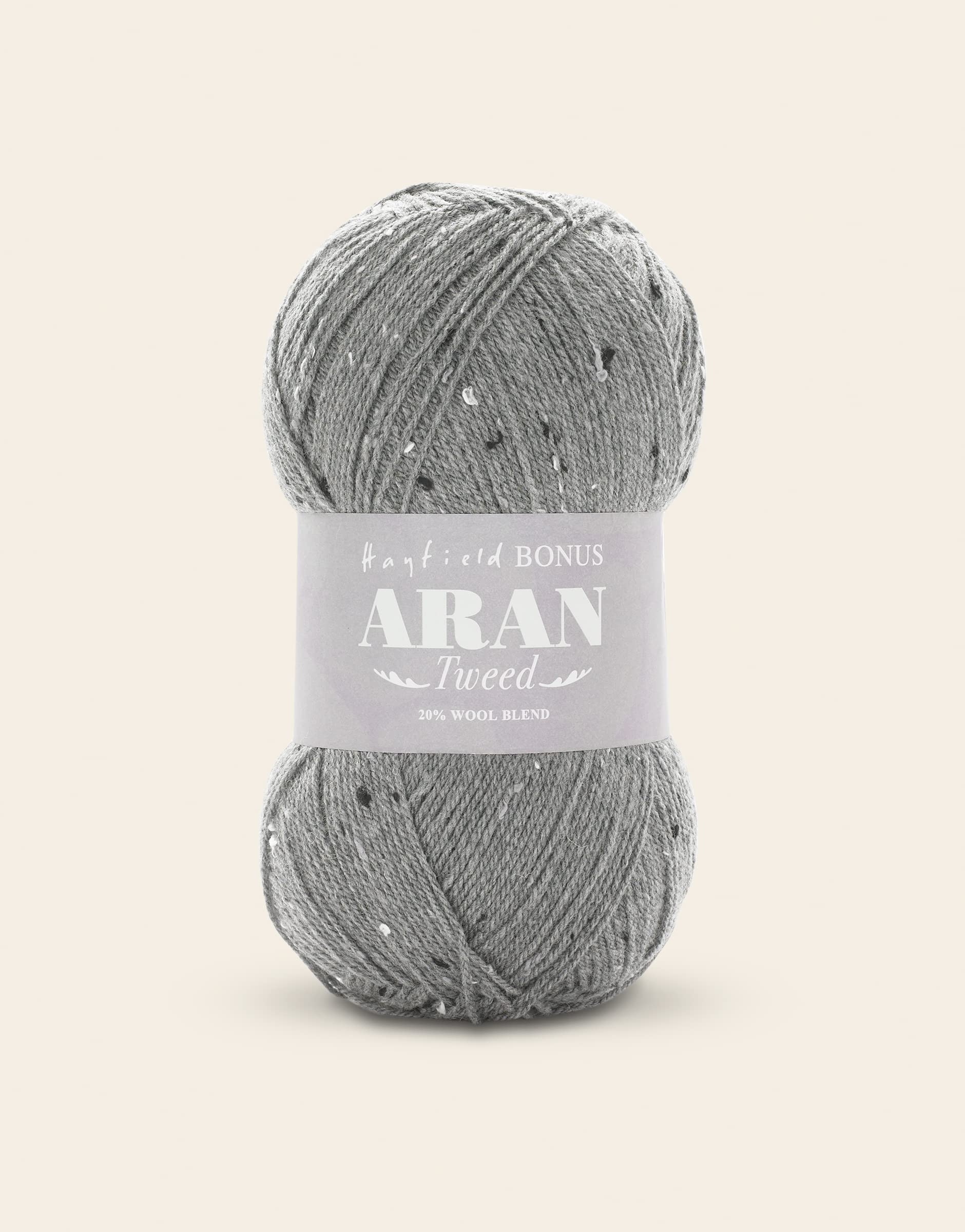 Sirdar Hayfield Bonus Aran Tweed, Cove Grey (684), 400g