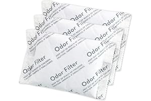 QUALIAZERO Natural Activated Carbon Charcoal Odor Absorber Filter | Eliminator Deodorizer Air Purifying Freshener Refill Bag | For Trash Can, Fridge, Shoes, etc.. | Made with Coconut Shell (3 PACK)