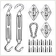 ColourTree 6 Inch Hardware Kit for Triangle Sun Shade Sail Canopy, 316 Military-Grade Stainless Steel