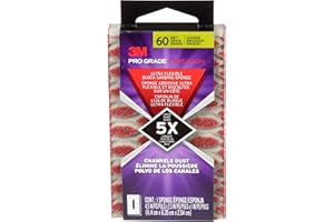 3M Pro Grade Precision Ultra Flexible Sanding Sponge, 60 Grit, 2.5-Inchx4.5-Inchx1-Inch, 1-Count