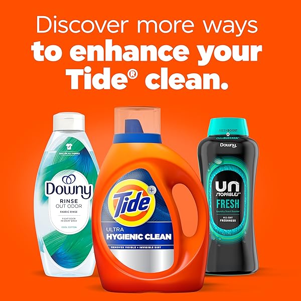 TIDE HYGIENIC CLEAN HEAVY 10X DUTY LAUNDRY DETERGENT LIQUID SOAP, ORIGINAL SCENT, HE COMPATIBLE, 59 LOADS, 84 FL OZ